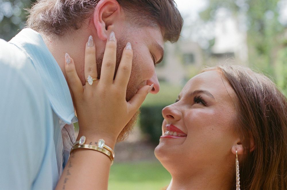 Timeless film photography captured in Houston, Texas, by Brittany McDade Photography, specializing in romantic, authentic moments.