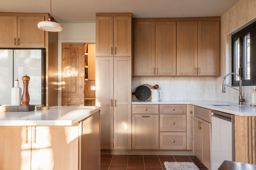 warm wood kitchen
