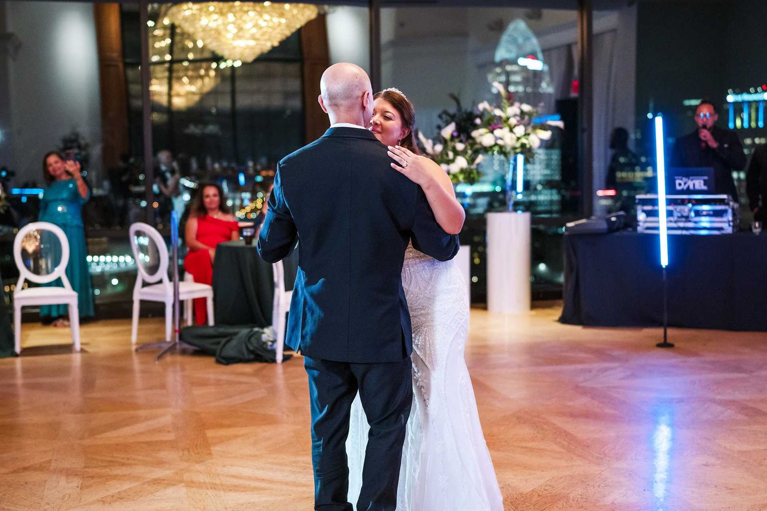 wedding father daughter dance at the view wedding venue