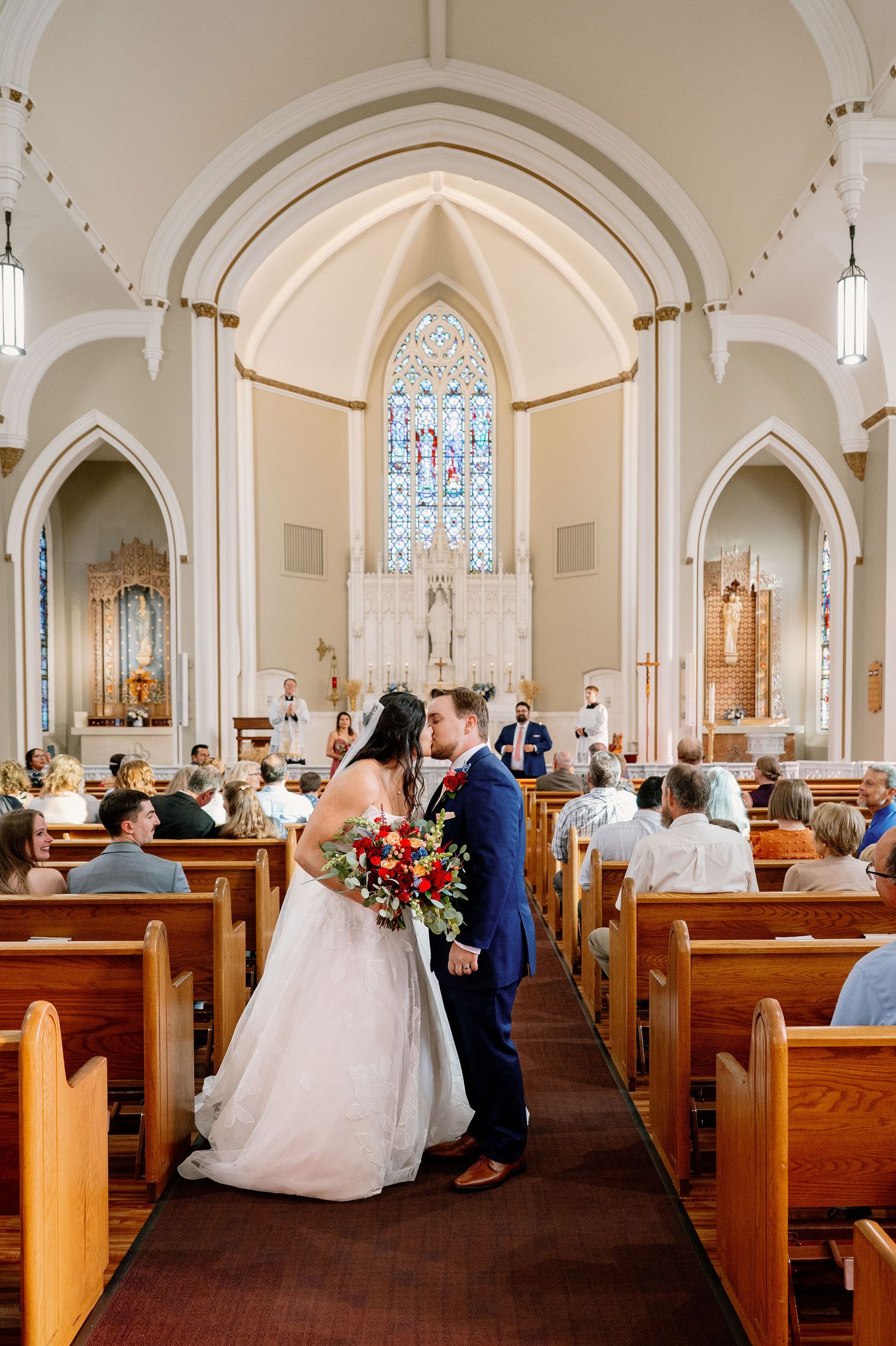 Walla Walla wedding ceremony at St. Patrick's Catholic Church