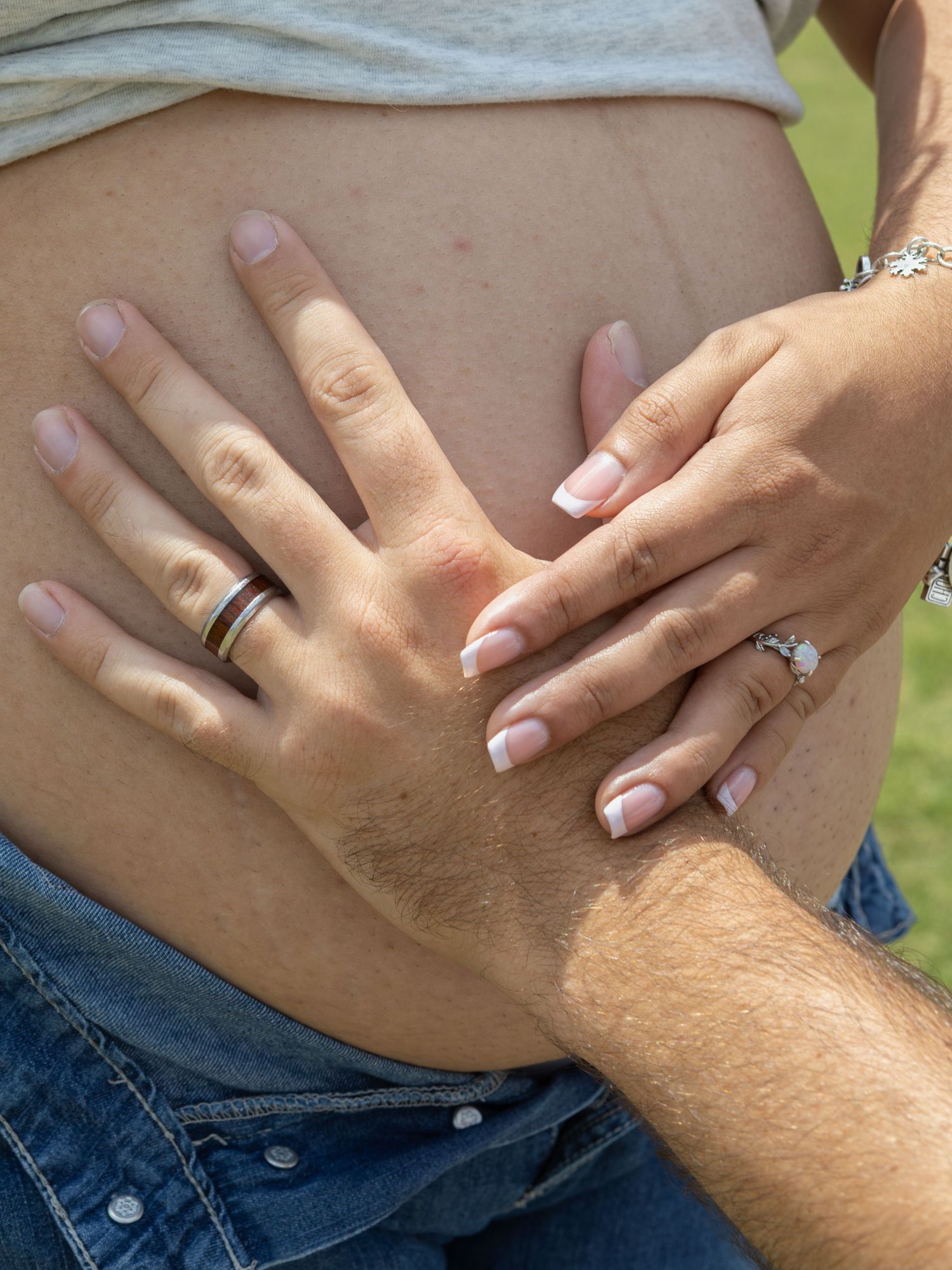 couple holding bump in austin,TX