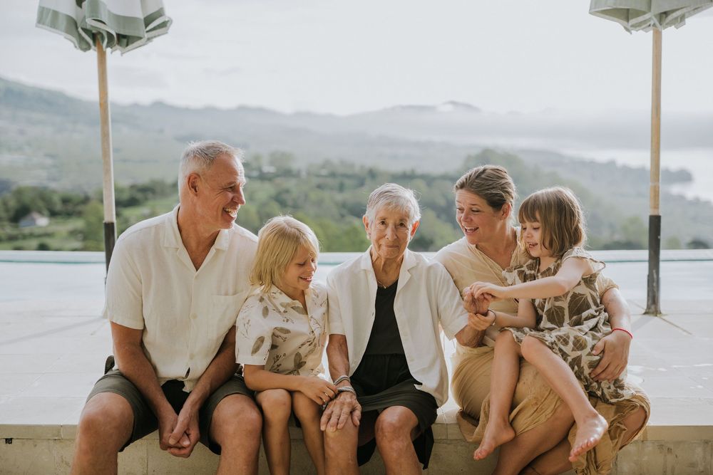 Professional family photography at Desa Oculus Kintamani Bali.