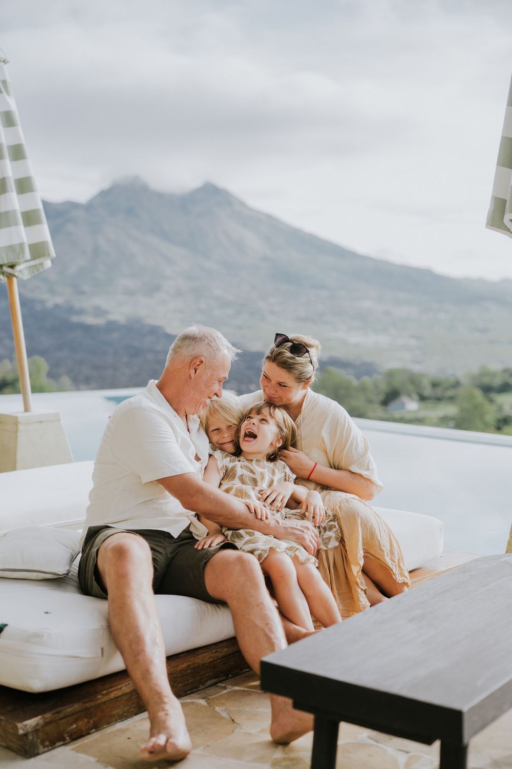 Professional family photography at Desa Oculus Kintamani Bali.