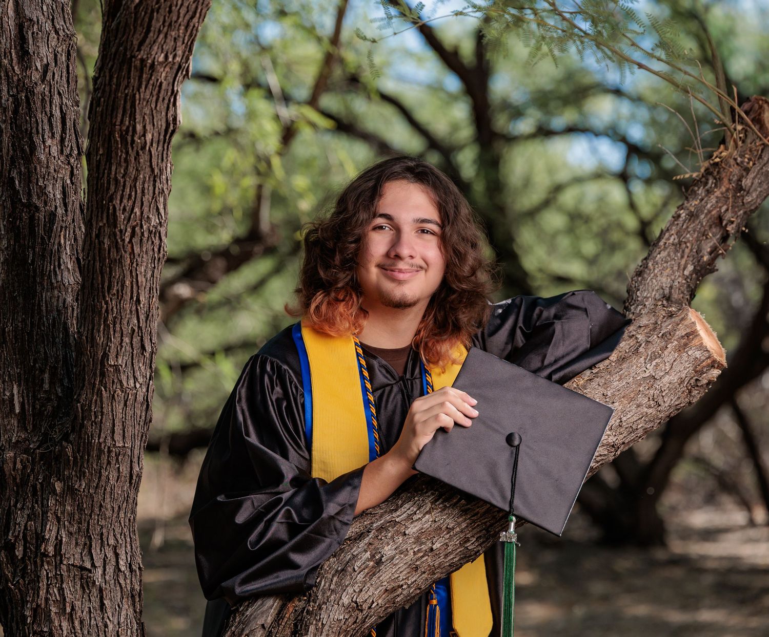 High school senior guy at Agua Caliente Park in tucson, arizona, photographed by Tucson Senior Photographer