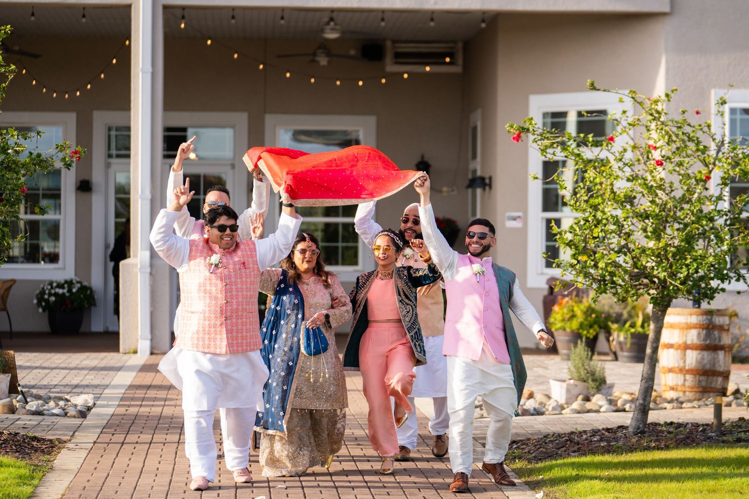 South Asian wedding reception grand entrance photography Tampa