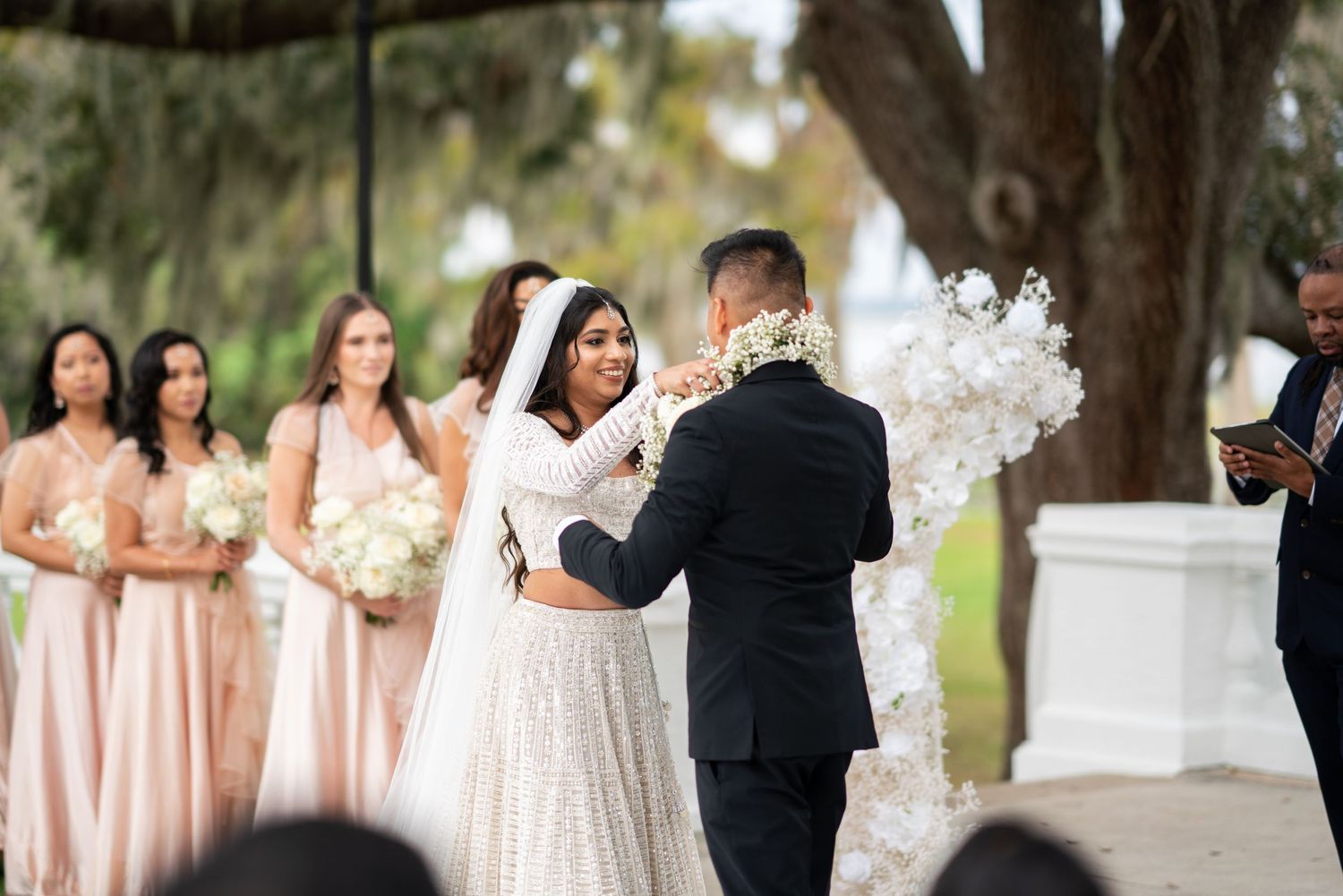 South Asian wedding florals and decor detail photography Florida