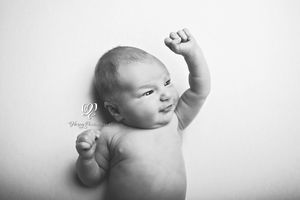 Black & white photo newborn baby photoshoot; Lexington, SC newborn photographer; Best photographer Lexington, SC