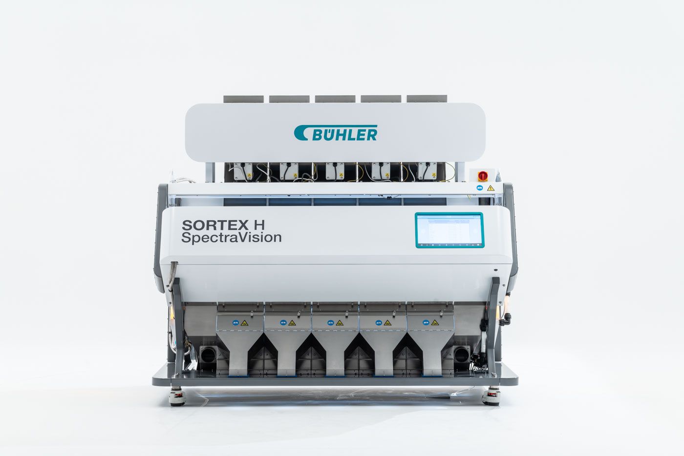 Industrial imaging of Buhler Sortex H Spectra Vision food sorting machine by technical specialist Alan Harbord BEng.