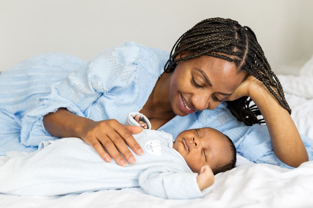 natural newborn photoshoot in Islington