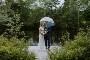 Owl and Otter, Nova Scotia, Lawrencetown, Halifax Photographer, Intimate Outdoor Wedding, Rain Wedding,  Belleville Wedding Photographer