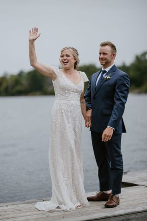 Owl and Otter, Nova Scotia, Lawrencetown, Halifax Photographer, Intimate Outdoor Wedding, Rain Wedding,  First Look, Summer Bride, Groom