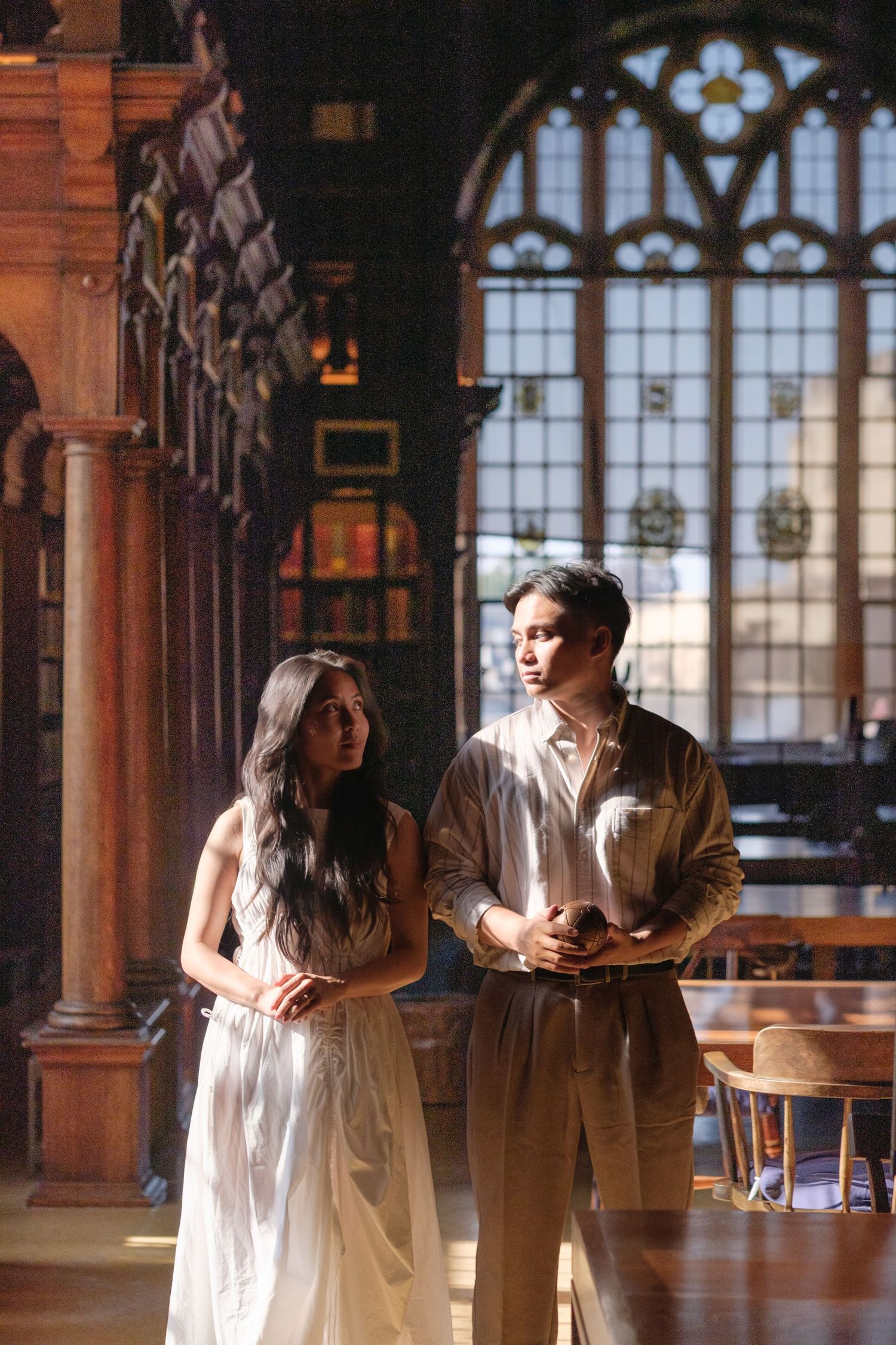 Wedding proposal at the Bodleian Library in Oxford