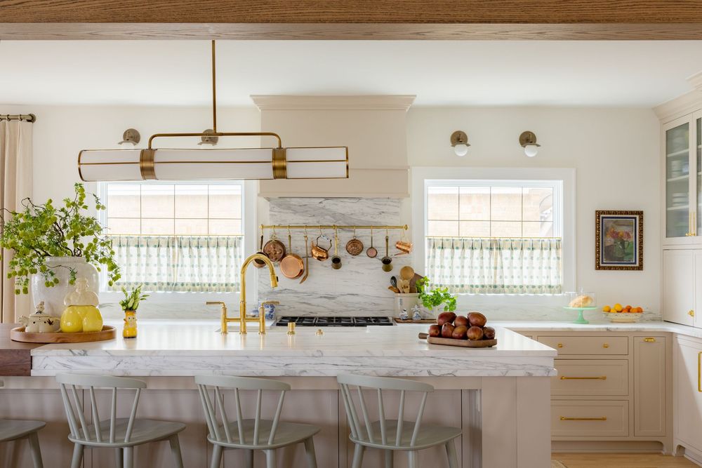 Tudor renovation Whitefish Bay Wisconsin by Catron Haus Design classy Kitchen