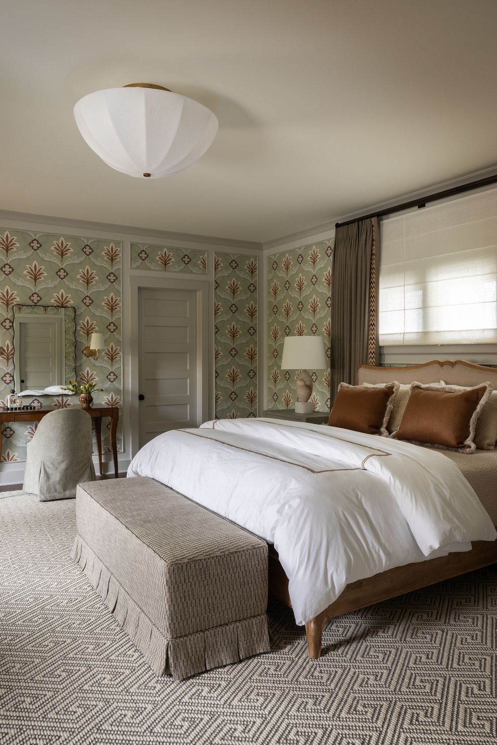 A cozy Primary Bedroom in Wilmette by Ratia and Hardy's Design