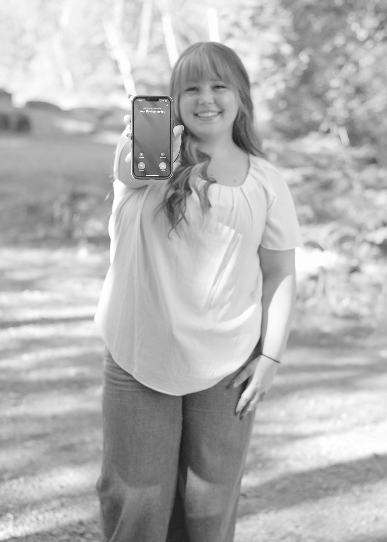 A sequence of casual outdoor photos showing movement and walking on a sunny path.