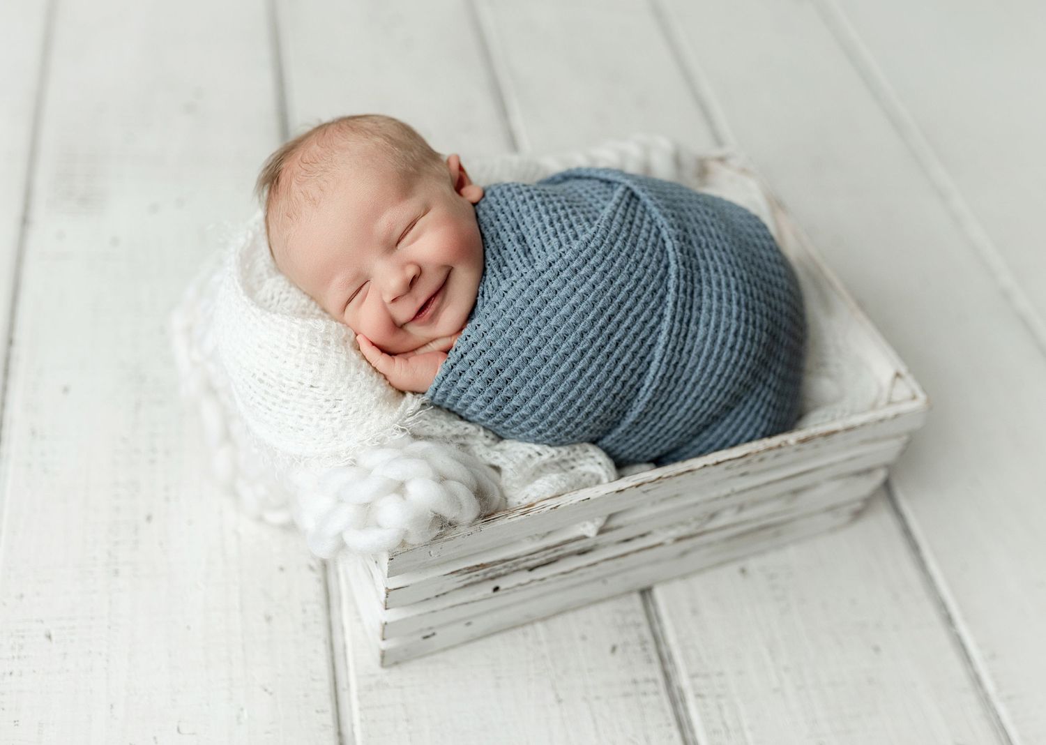 Newborn boy in a crate. Greenville SC newborn, Easley SC newborn, Upstate Sc newborn, Greenville newborn