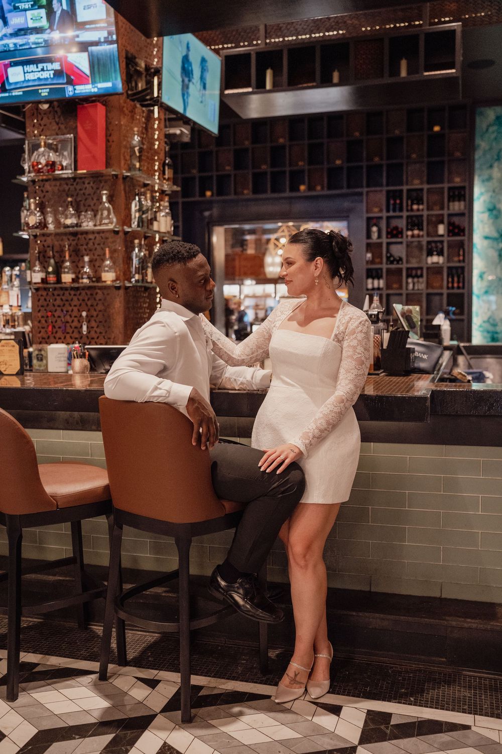 Cigar Bar Engagement Session in Pittsburgh Pa by Megan Bucci Photography