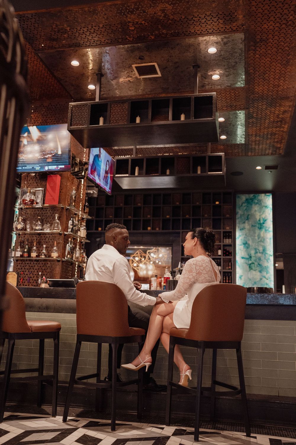 Cigar Bar Engagement Session in Pittsburgh Pa by Megan Bucci Photography