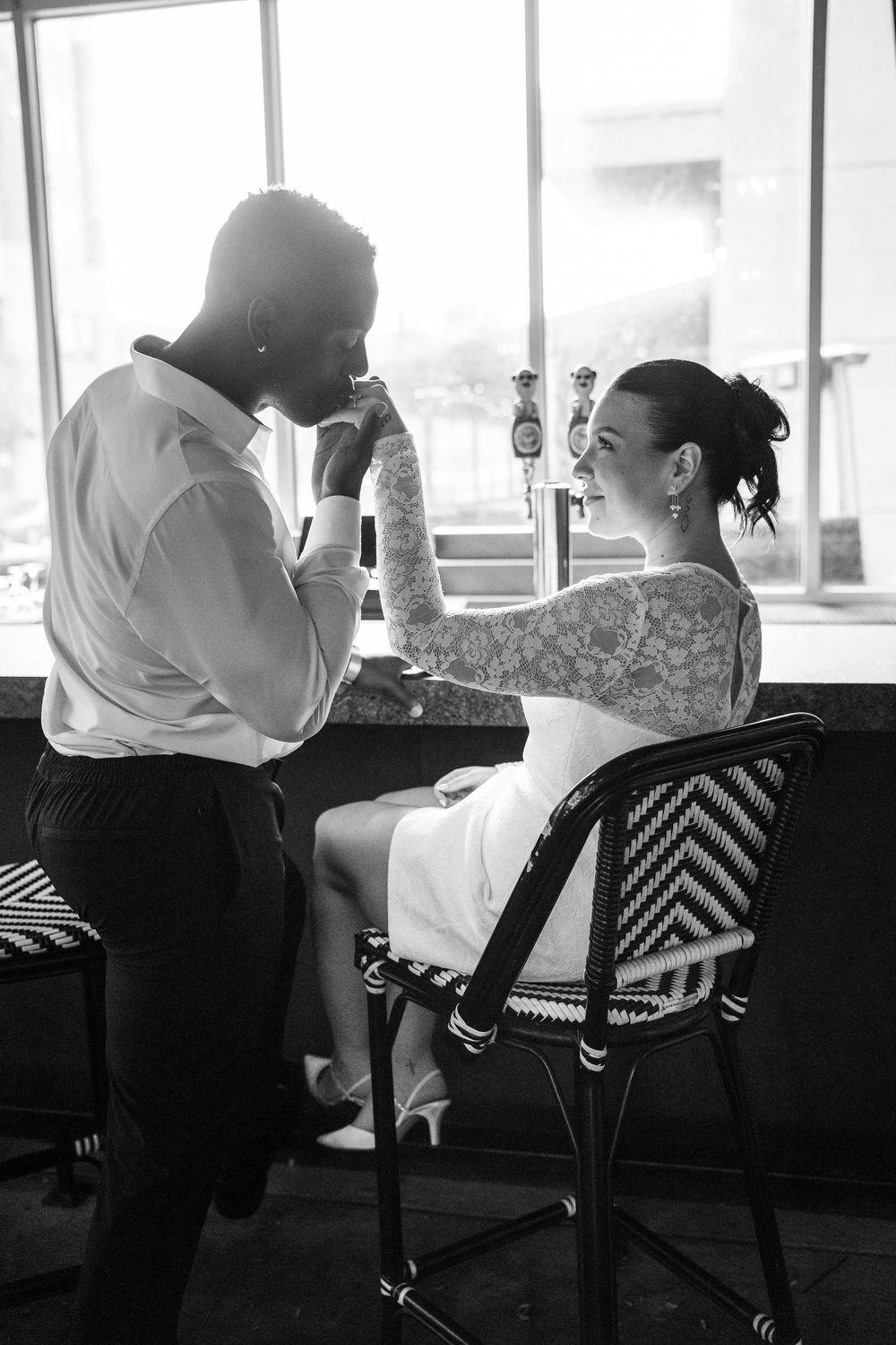 Black and White Engagement Session on North Shore Pittsburgh PA by Megan Bucci Photography