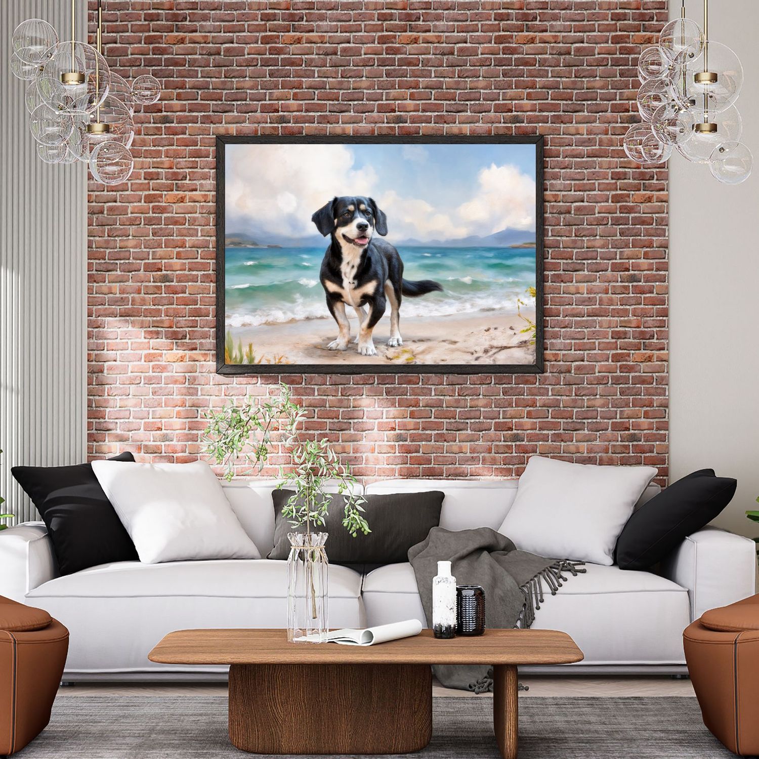 The Artistic Paw Print - timeless wall art to remember our beloved dogs, cats, horses - showcased on your wall