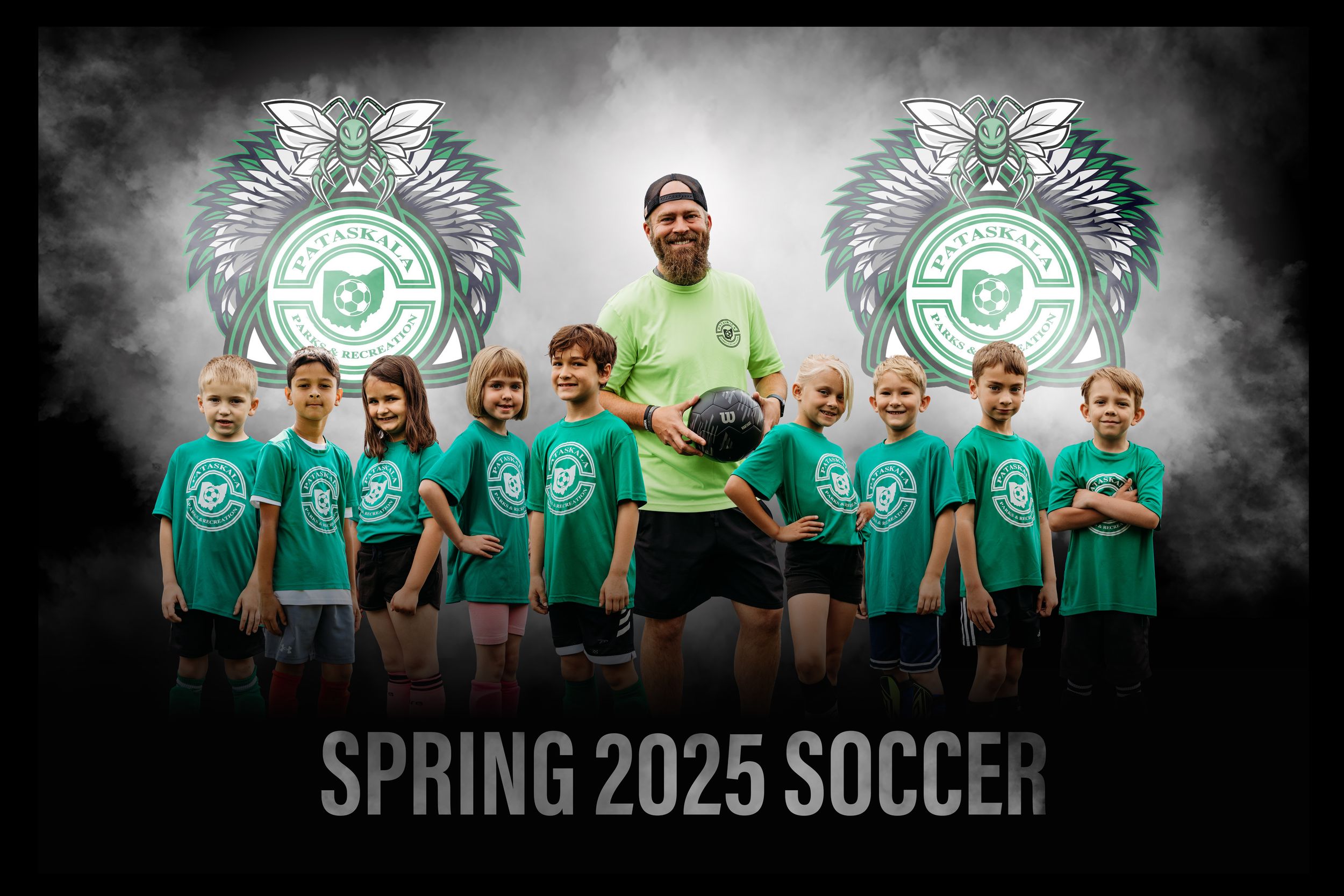 A series of six connected sports banners featuring a dark misty atmosphere and emerald green Celtic team branding elements.
