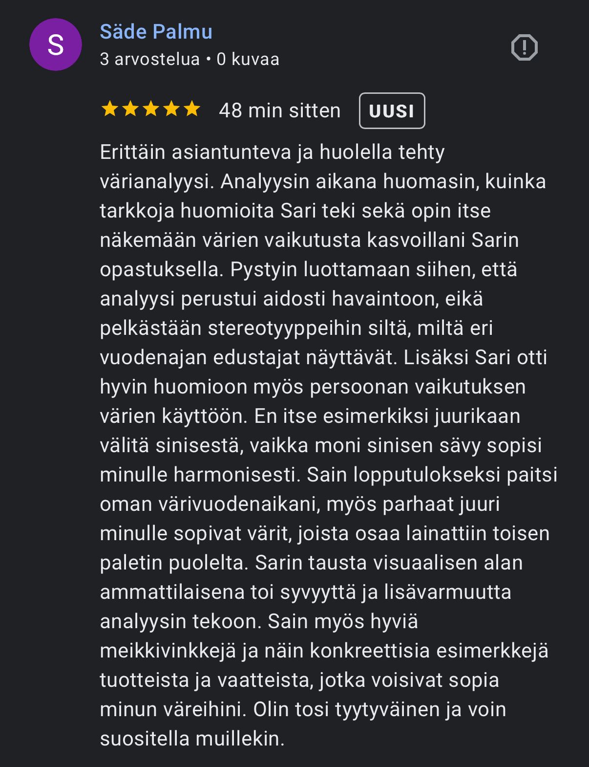 Paras Värianalyysi Helsinki