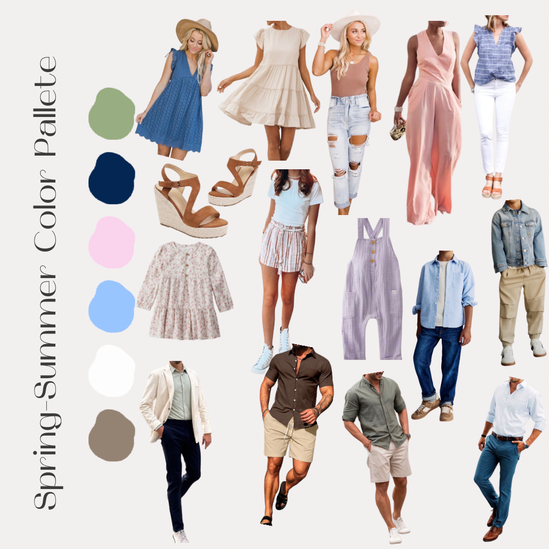 Spring color pallete clothing collaberation