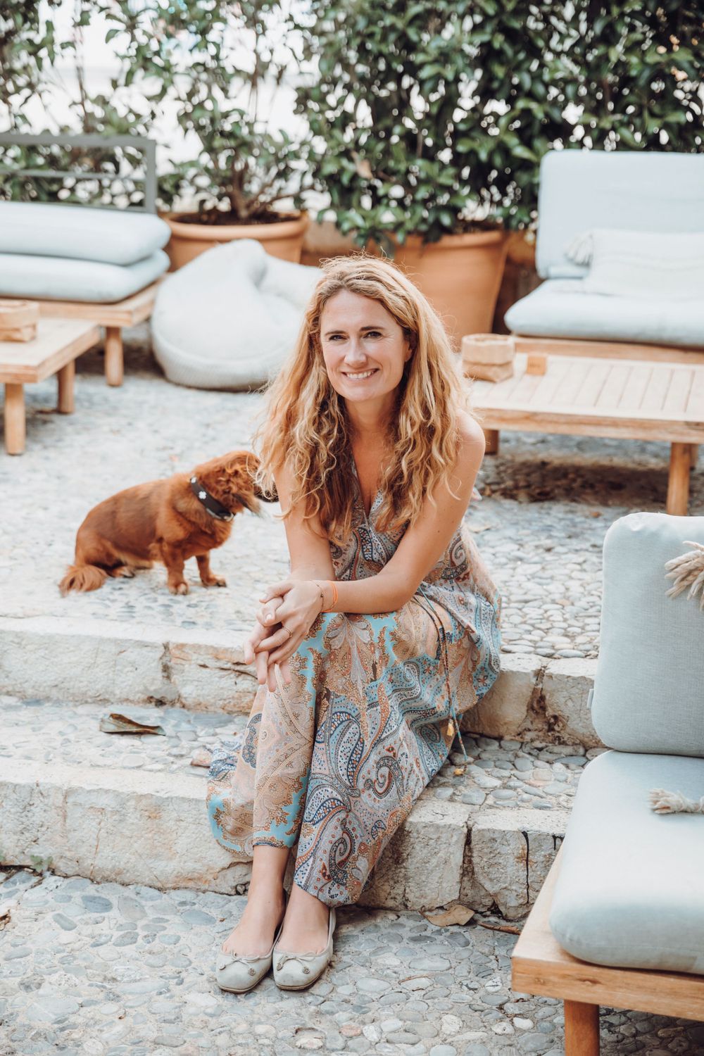 lifestyle branding portrait at Café Sāntal Palma de Mallorca.