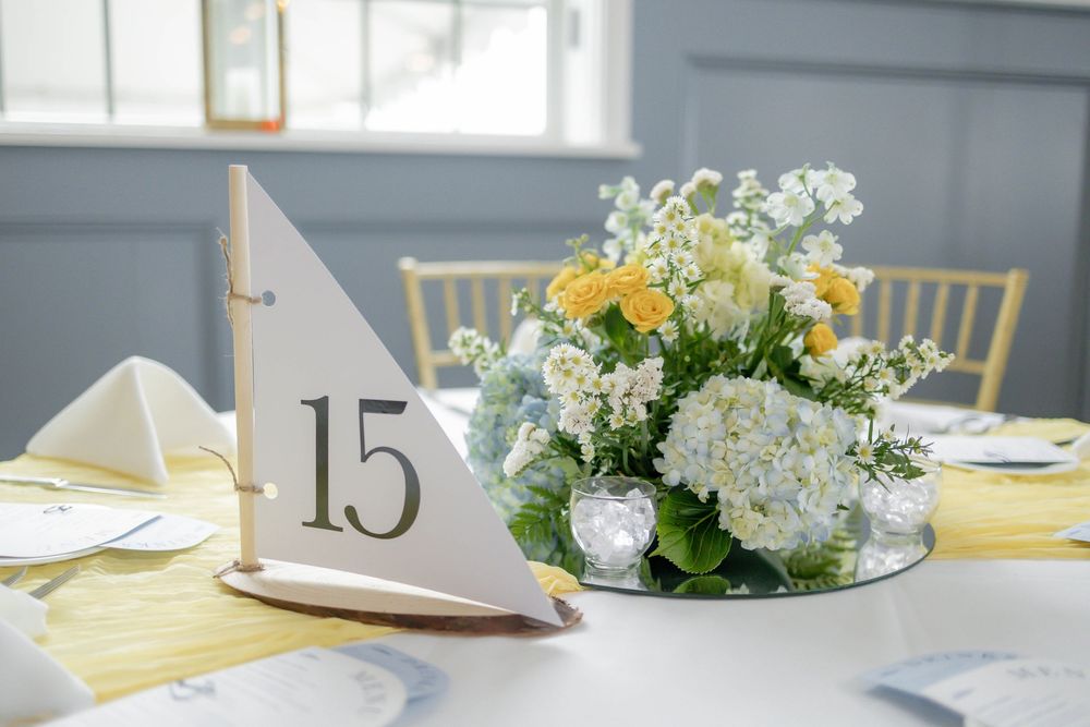 Ocean City Yacht Club Wedding - reception details