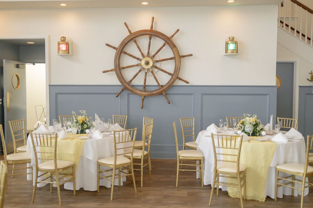 Ocean City Yacht Club Wedding - reception details