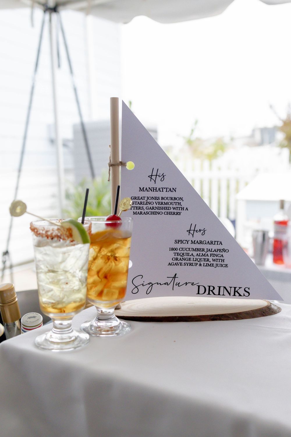 New Jersey Wedding Photography at the Jersey Shore - Cocktail hour details