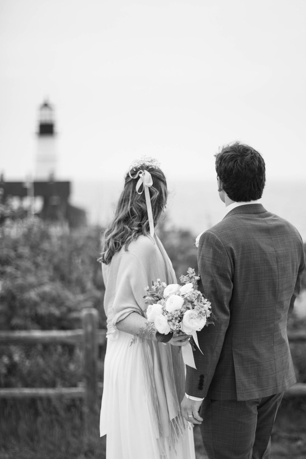 Jane & Spencer Elopement Wedding at Fort Williams in Cape Elizabeth