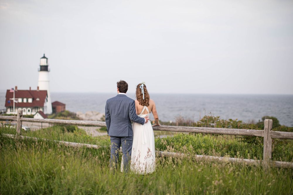 Jane & Spencer Elopement Wedding at Fort Williams in Cape Elizabeth