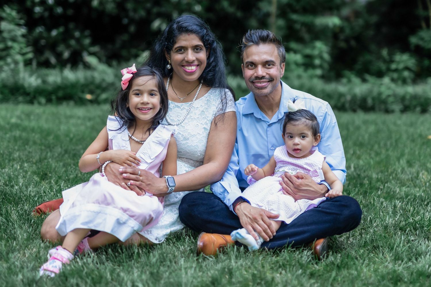 Candid family moment captured in Essex County, Ontario, showing laughter and connection.
