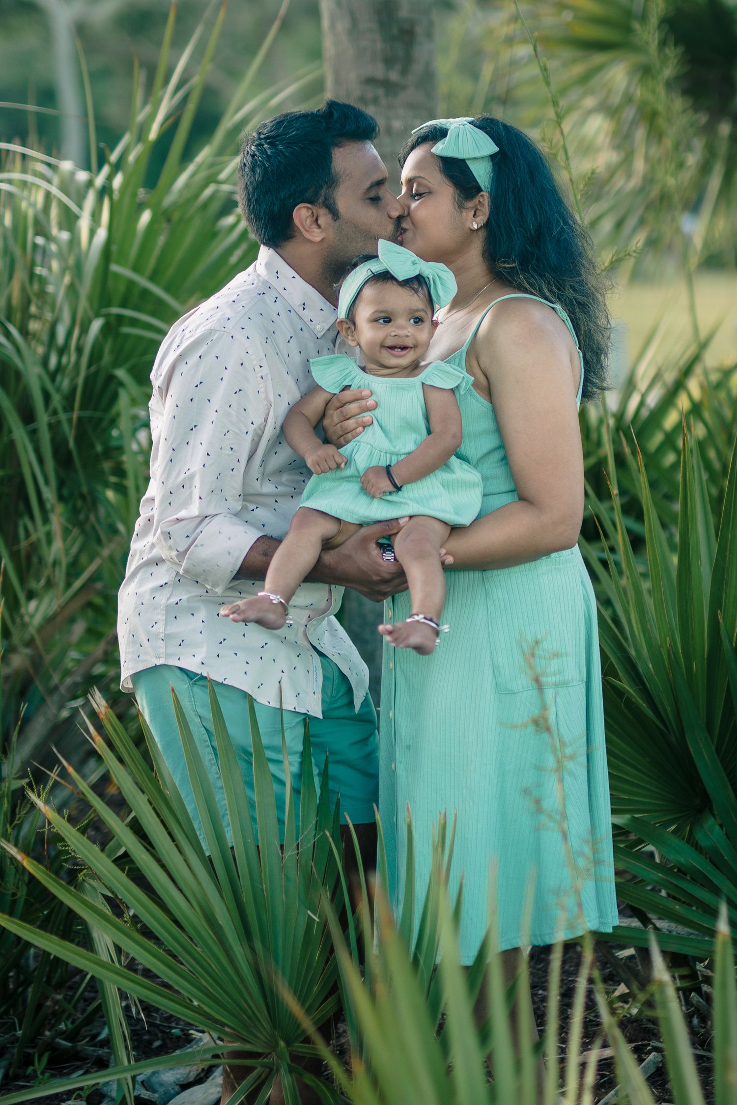 Outdoor family session at the shoreline in Essex County, captured during golden hour.