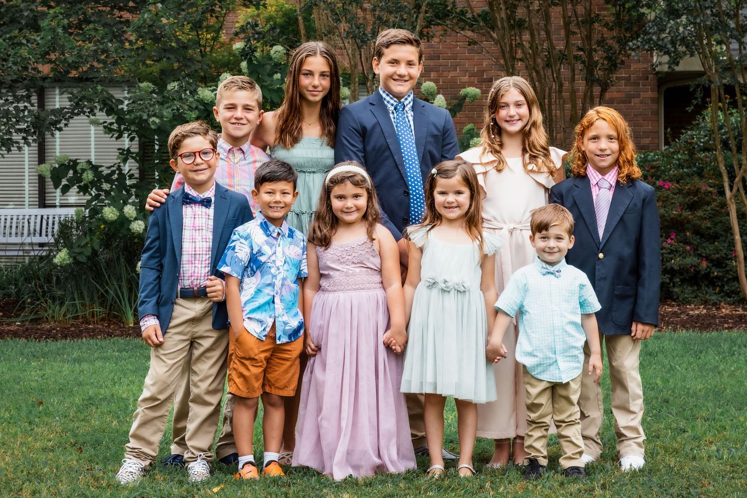 Elegant family photo taken during Bar Mitzvah celebration in Essex County.
