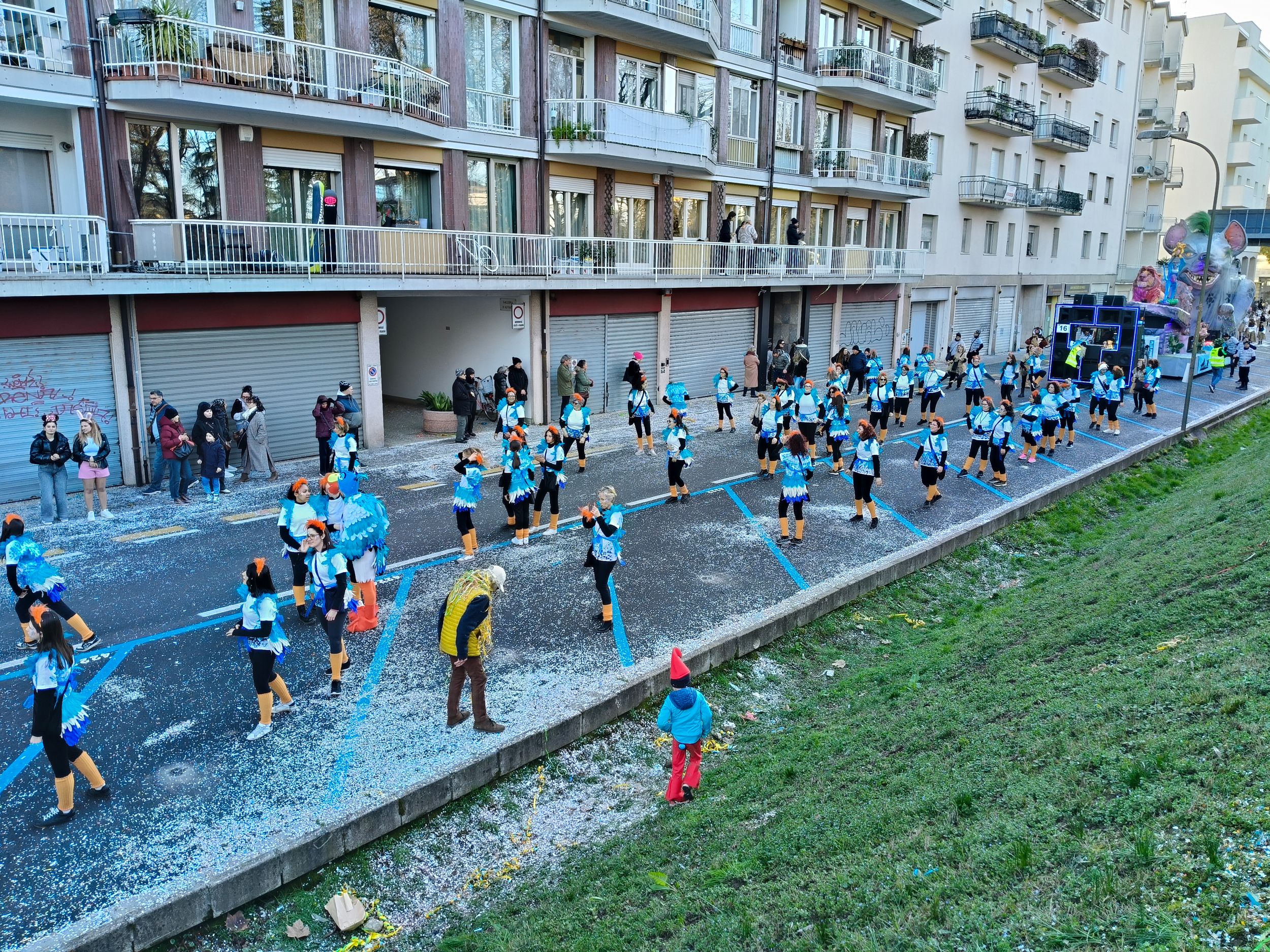Treviso Carnival Parade 2026. The Coriandolando Group for Pieve di Soligo with the show “The Lion King”.