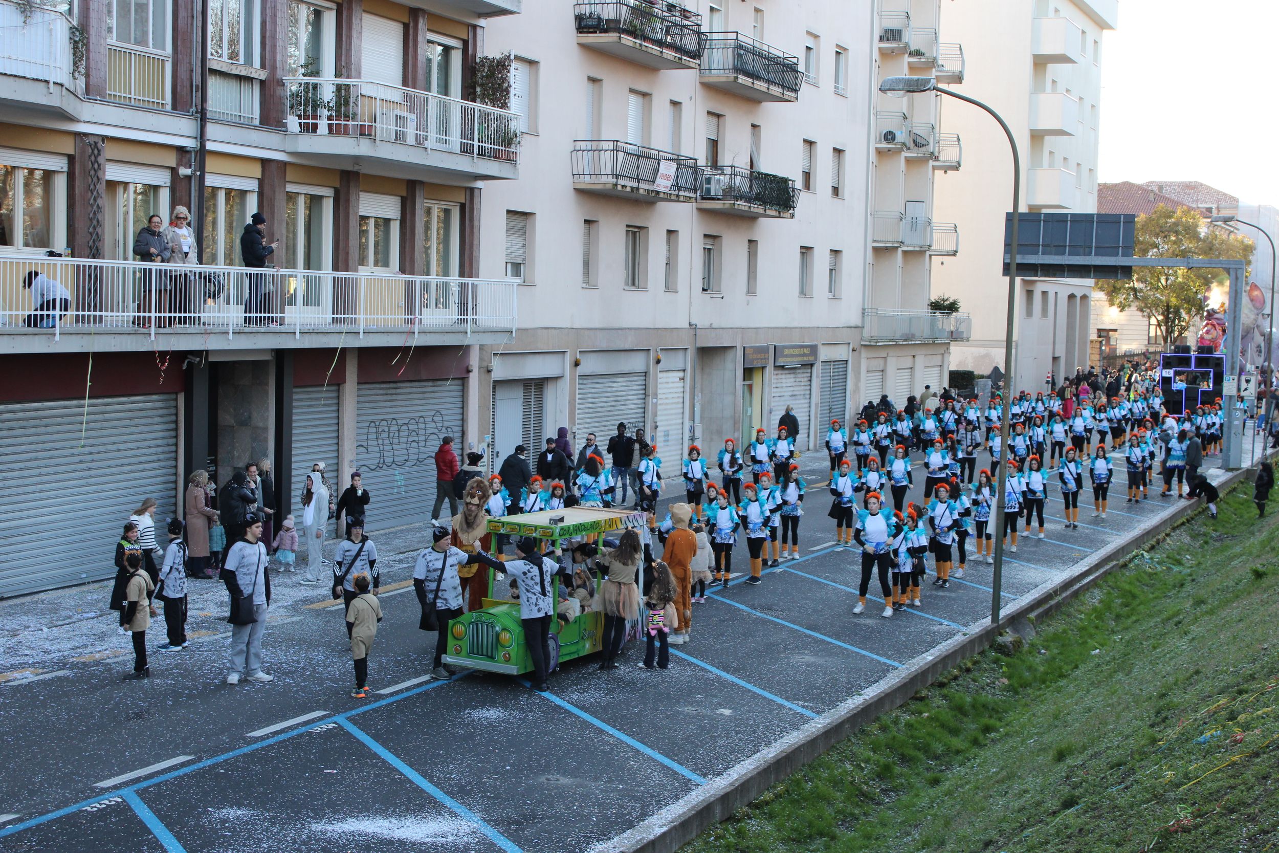 Treviso Carnival Parade 2026. The Coriandolando Group for Pieve di Soligo with the show “The Lion King”.