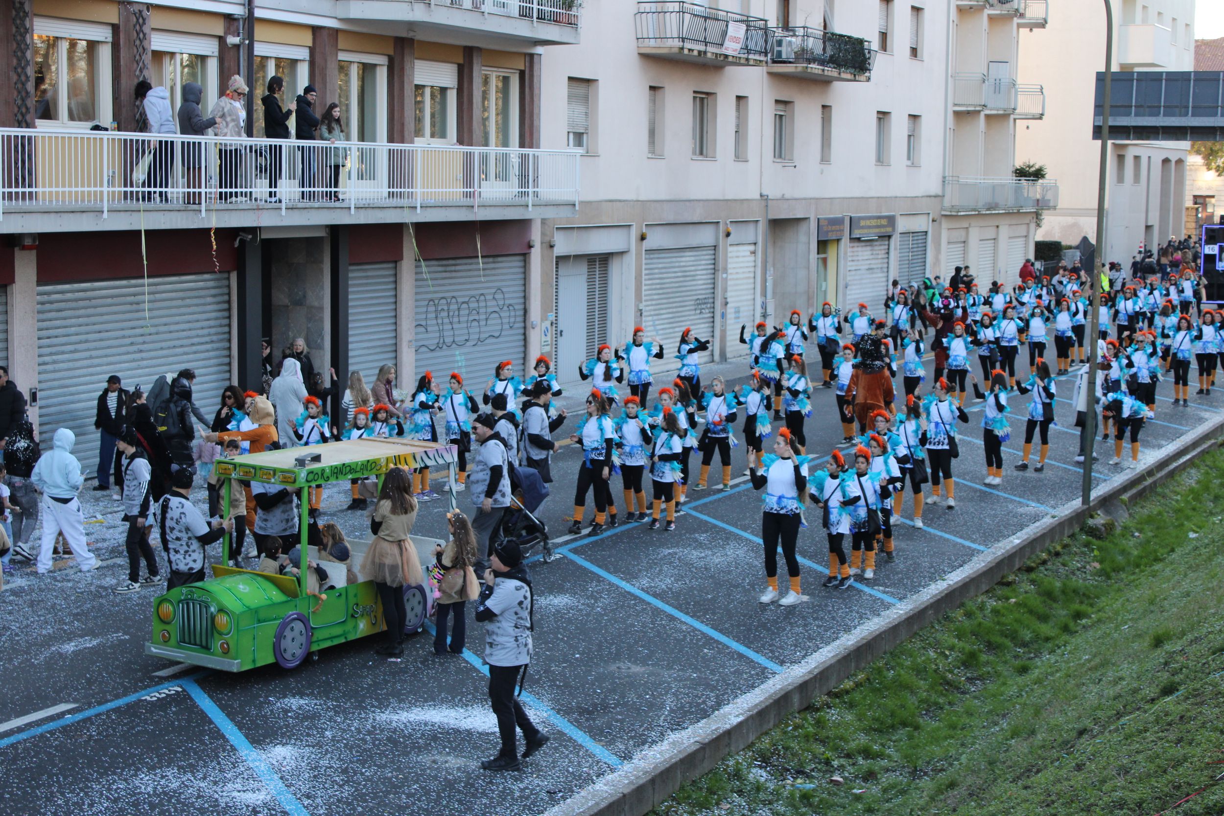 Treviso Carnival Parade 2026. The Coriandolando Group for Pieve di Soligo with the show “The Lion King”.