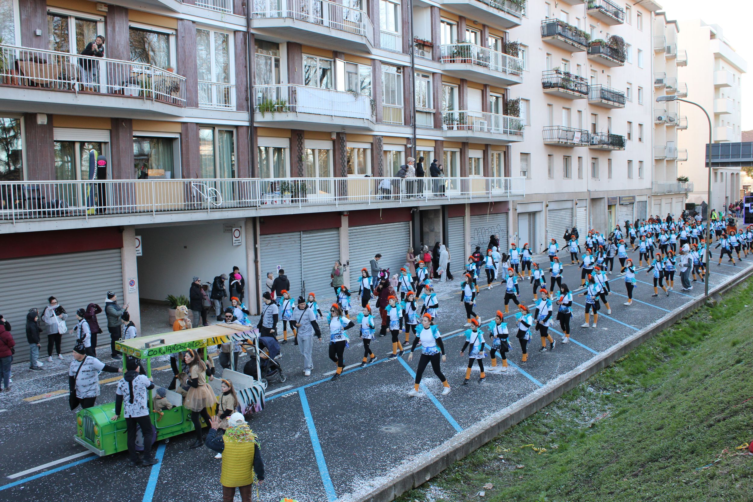 Treviso Carnival Parade 2026. The Coriandolando Group for Pieve di Soligo with the show “The Lion King”.