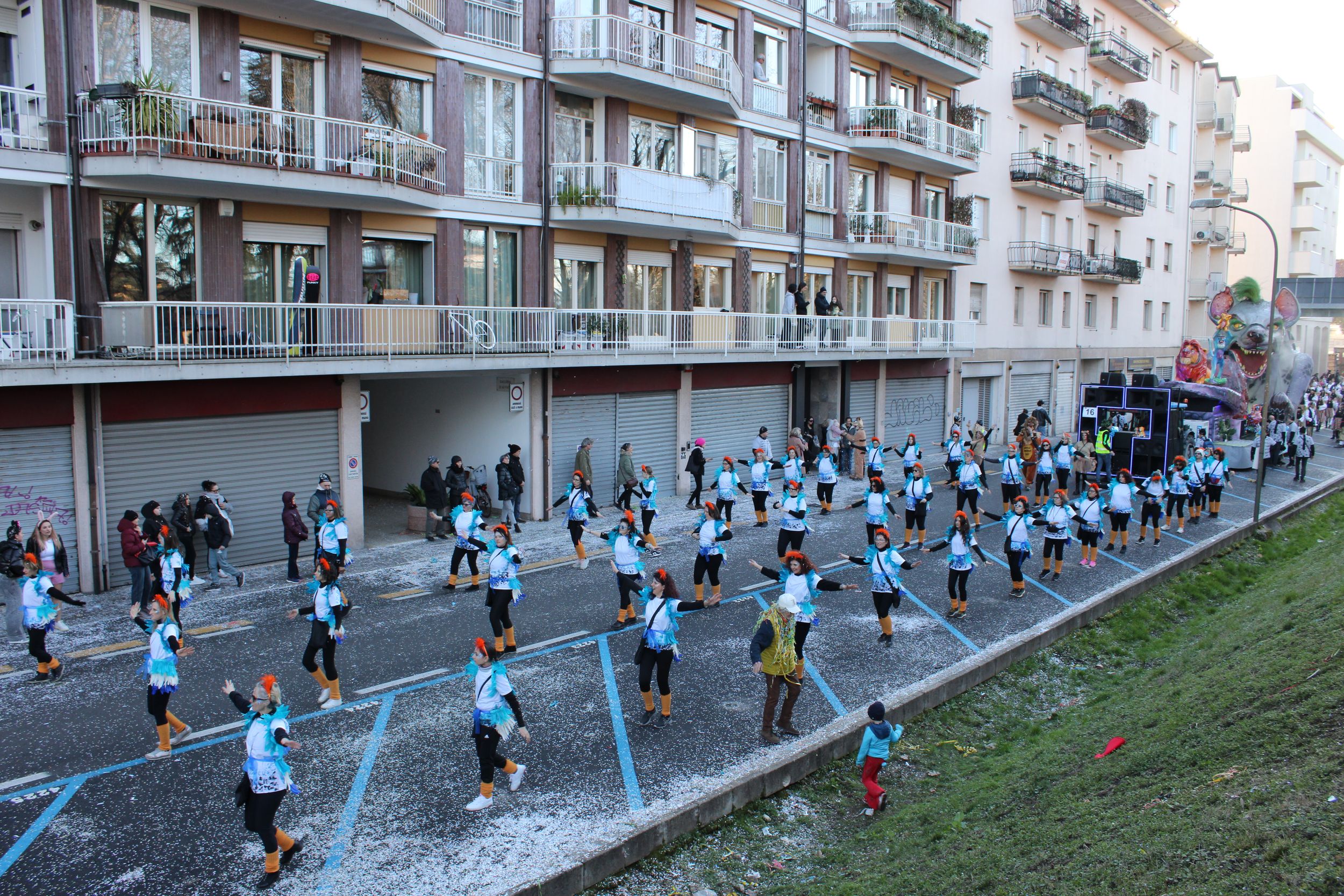 Treviso Carnival Parade 2026. The Coriandolando Group for Pieve di Soligo with the show “The Lion King”.