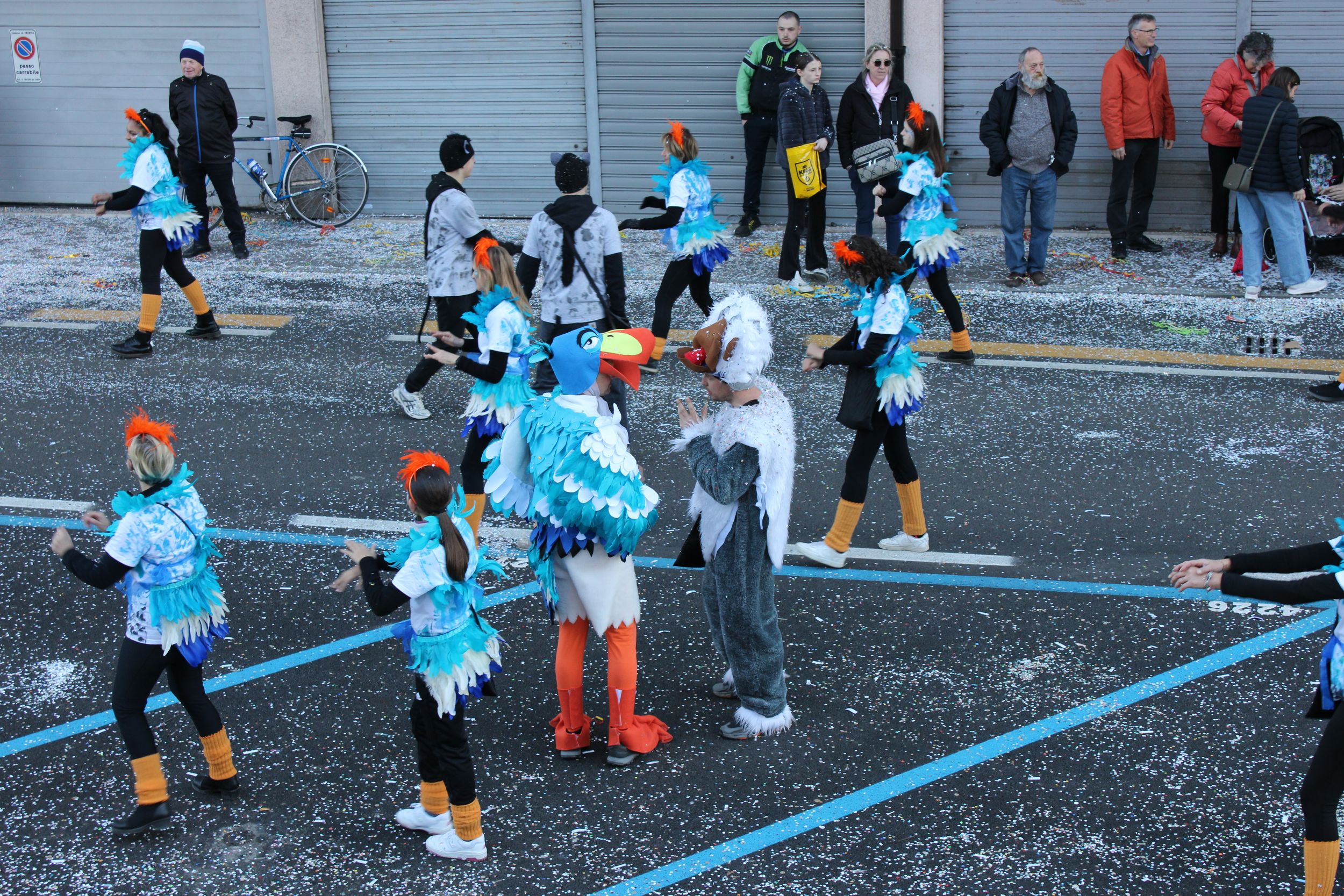Treviso Carnival Parade 2026. The Coriandolando Group for Pieve di Soligo with the show “The Lion King”.