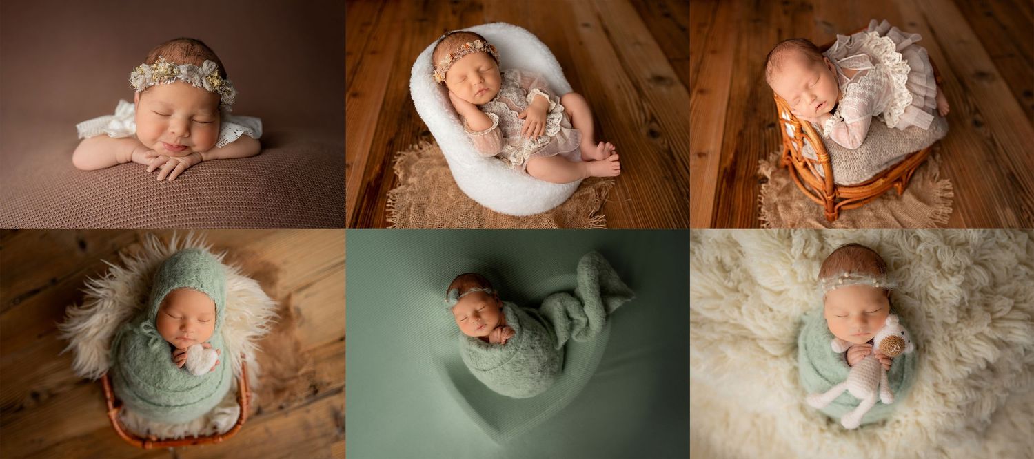 Noworodki, fotografia noworodkowa podkarpacie krosno, jasło, Bezpieczne pozycjonowanie noworodka – ujęcie maluszka w delikatnym, pastelowym