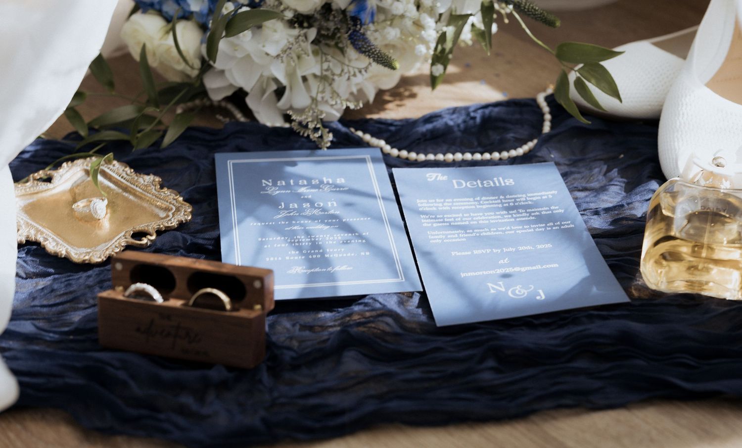 wedding detail photography flat lay photos at Grand Ivory in Moncton wedding photography New Brunswick number one photographer in NB