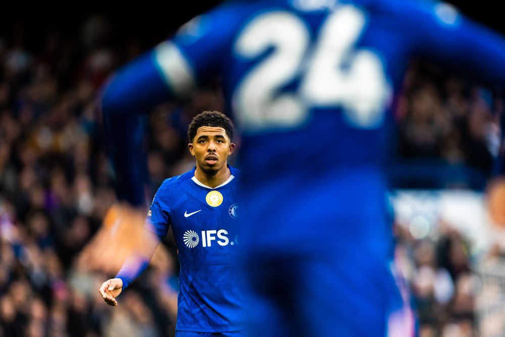 Leicester City players celebrate scoring a goal during a Premier League match at the King Power Stadium.