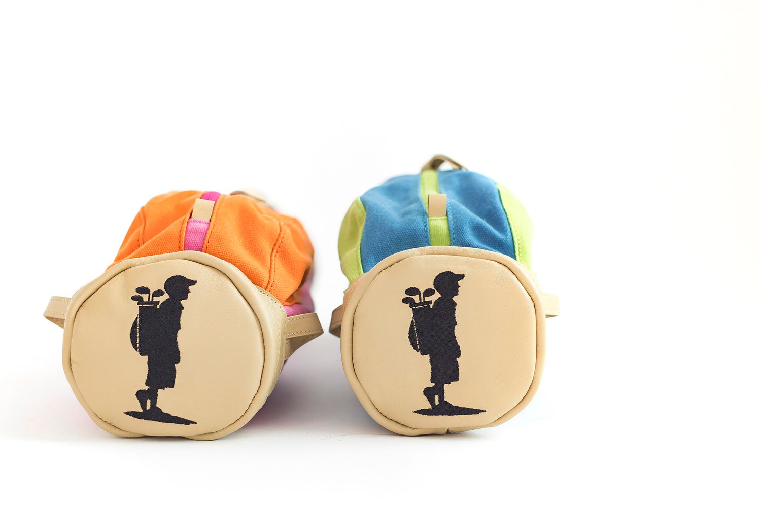Charlie Golf Co logo on bottom of children's product photography for toddler golf bag