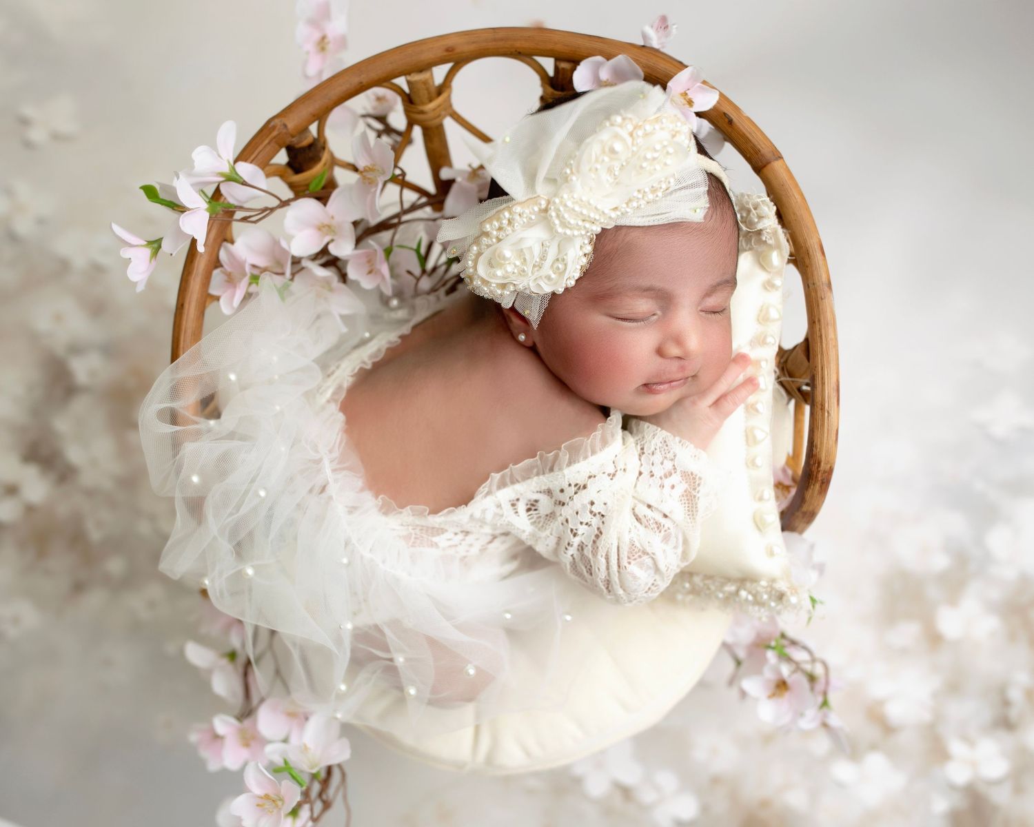 baby girl newborn session