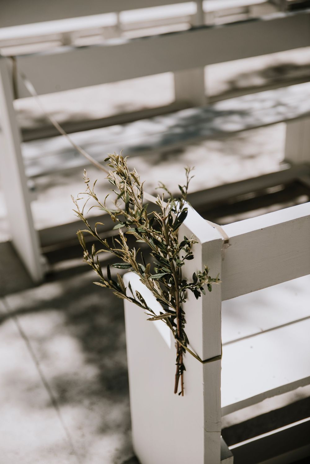 Elegant minimalist wedding decor at Die Woud Wedding Venue featuring king proteas and olive leaves in a refined, natural styling