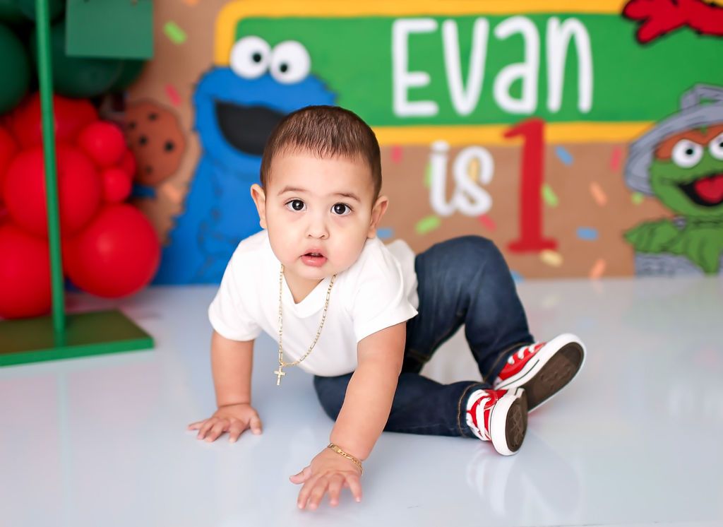 Baby boys first birthday