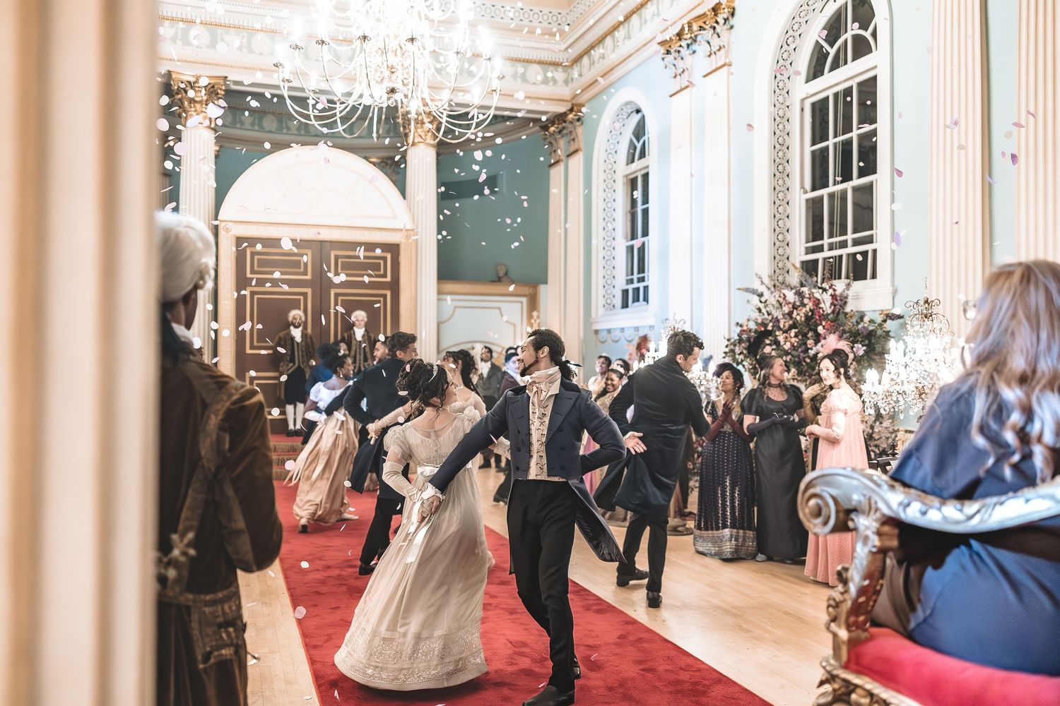 Bridgerton Styled shoot Newark Town Hall